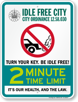 State Idle Sign for Salt Lake City, Utah