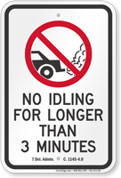 State Idle Sign for Delaware