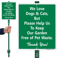 Clean Up After Your Dog Sign