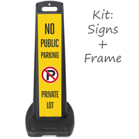 LotBoss "No Public Parking, Private Lot" Portable Kit