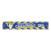 NFL Los Angeles Rams Super Bowl LVI Street Sign