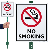 No Smoking with Graphic Sign