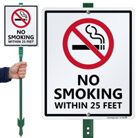 No Smoking with Graphic Sign