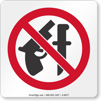 No Weapons Symbol Sign