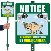 Notice All Activities Monitored By Video Camera