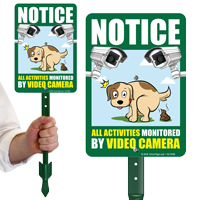 Notice All Activities Monitored By Video Camera