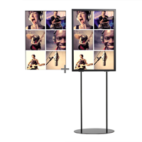 Oval Base Infoboard Double Sided Floor Sign Holder Kit