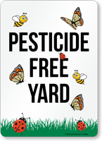 Pesticide Free Yard Sign