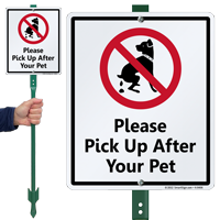 Please Pick Up After Your Pet Sign