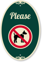 Please No Dog Poop Sign