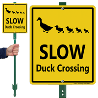 Duck Crossing Sign