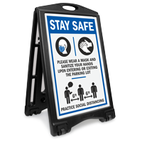 Stay Safe Parking Lot BigBoss Sign