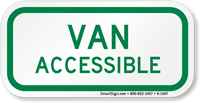 VAN ACCESSIBLE Aluminum ADA Handicapped Sign