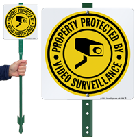 Property Protected By Video Surveillance Sign