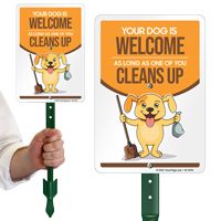 Your Dog Is Welcome As Long One of You Cleans Up