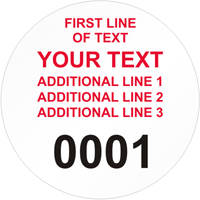 Circular Custom Template  Numbering