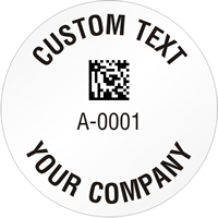 Circular 2D Custom Template  Barcode