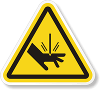 Cut or Sever Hazard Label