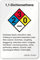 Dichloroethane NFPA Chemical Label