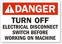 Handy lockout Label give warning just when needed.