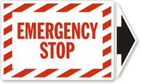 Emergency Stop Label