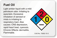 Dimethylformamide NFPA Chemical Hazard Label