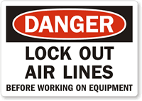 Handy lockout Label give warning just when needed.