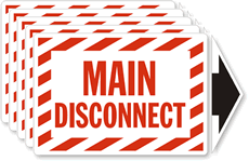 Main Disconnect Label