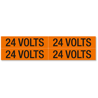 24 Volts Marker Labels Medium (1 1/8in. x 4 1/2in.)