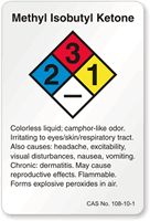 Methyl Isobutyl Ketone NFPA Chemical Label