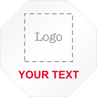 Stop Shaped Custom Template  Logo