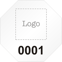 Stop Shaped Custom Template  Numbering
