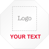 Stop Shaped Custom Template  Logo