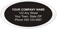 Oval Advertising Labels