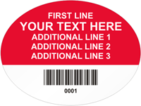 Oval Custom Template   Barcode