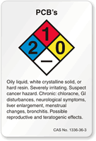 PCB NFPA Chemical Label