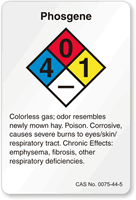 Phosgene NFPA Chemical Label