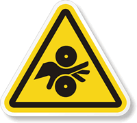 ISO 3864 2 Pinch Point/Entanglement Hazard Symbol