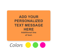 Fluorescent Label Template, Write Personalized And Additional Message 