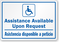 Bilingual Assistance Available Upon Request Label