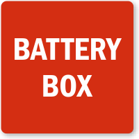 Battery Box Label