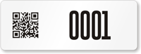 Custom QR Code Label Add Your Own Numbering
