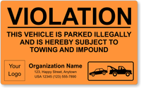 Custom Design Your Own Vehicle Violation Sticker