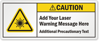 Custom ANSI Laser Caution Label