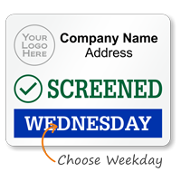 Screened Visitor Sticker
