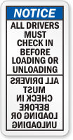 All Drivers Must Check Before Loading Mirror Label