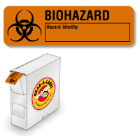 Biohazard Hazard Identity Label