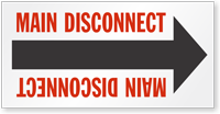 Main Disconnect Arrow Label