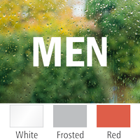 Men Vinyl Die Cut Glass Window Decal