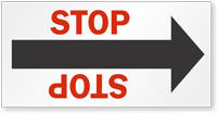 Stop Arrow Label